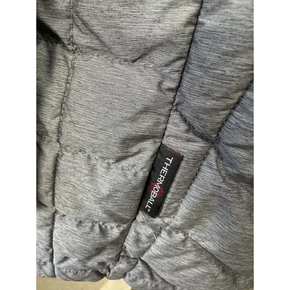 The North Face ThermoBall Parka Jacket Gray Puffer Hooded Outdoor Women's Medium - Picture 8 of 16